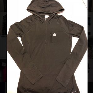 Women’s adidas hooded 1/4 zip up - size Medium